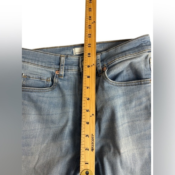 Loft The Kick Crop Jeans 2 pairs Light &‎ Dark wash Size 25 Blue Casual Raw hem - Picture 11 of 13